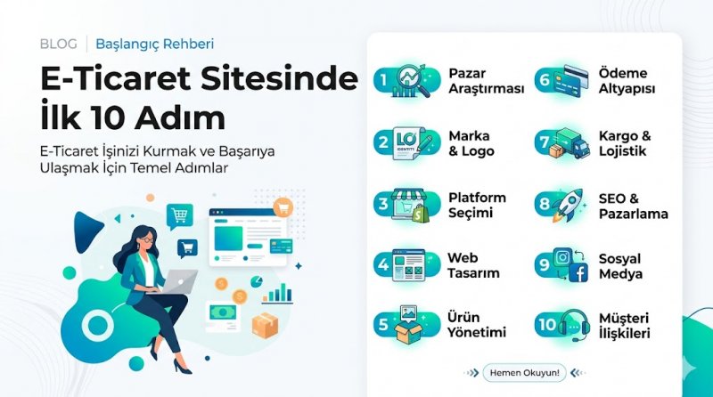 E-Ticaret Sitesinde İlk 10 Adım